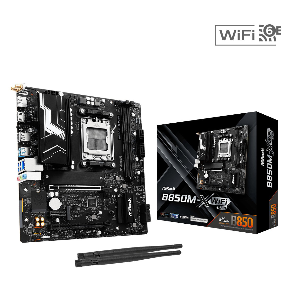 ASRock B850M-X WiFi R2.0 DDR5 AMD Motherboard