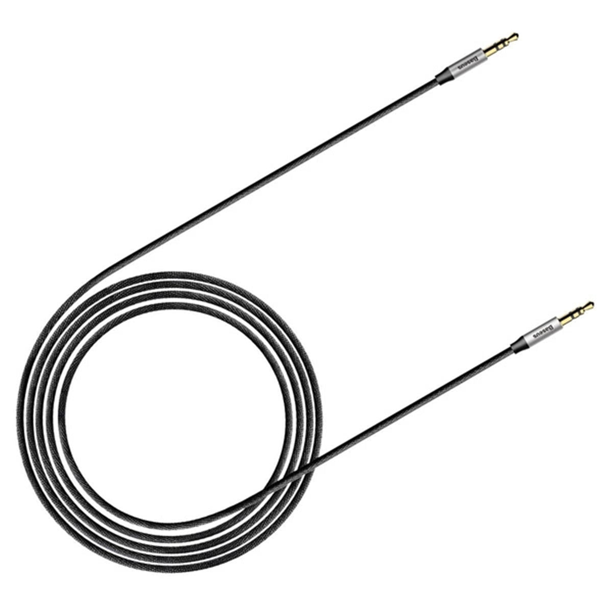 Baseus Yiven M30 Audio Cable Male to Male 3.5mm Aux Cable 1.5m (Black) (CAM30-CS1)