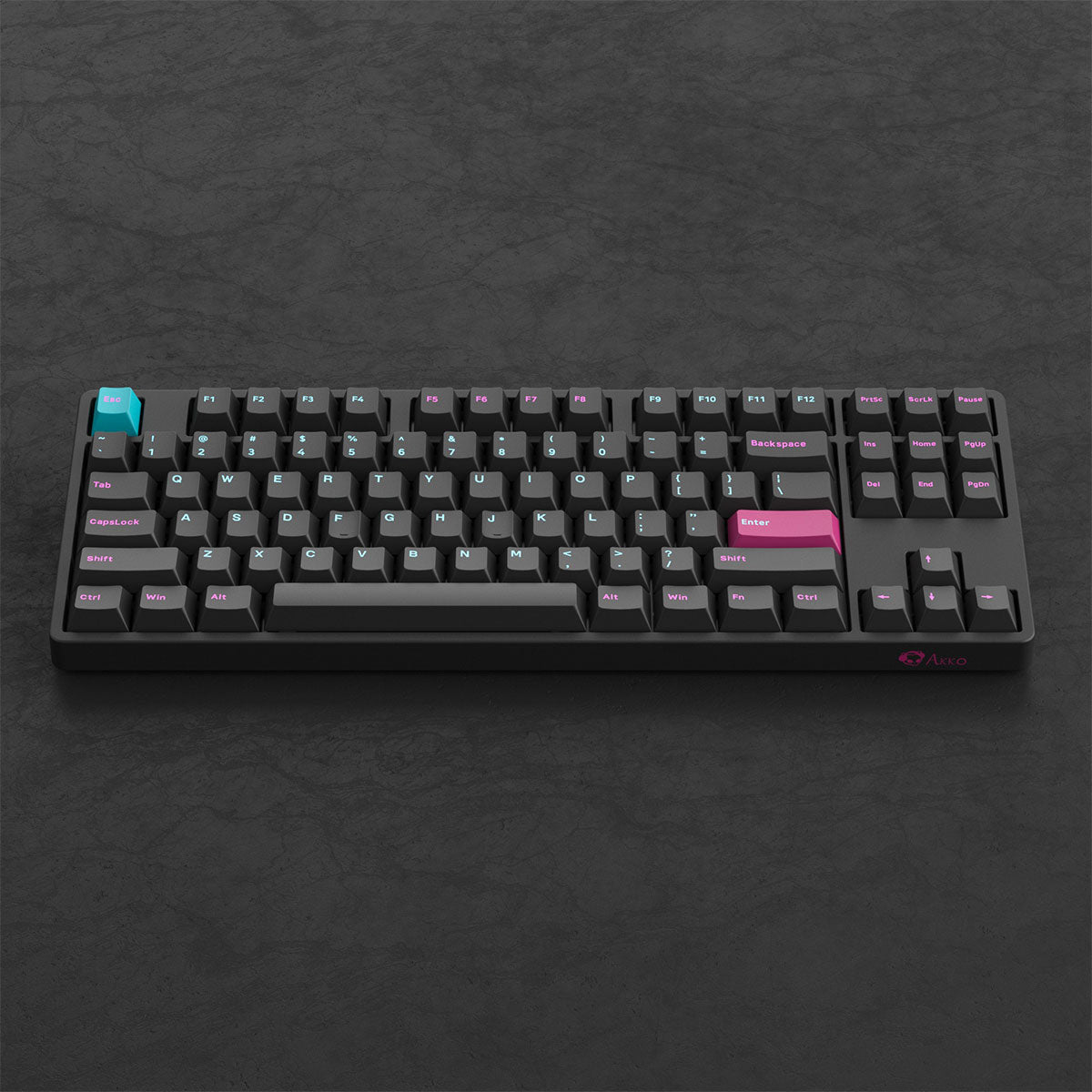 Akko Midnight 5087S VIA QMK Wired RGB Hot-Swappable Mechanical Keyboard (Akko V3 Cream Yellow Pro)