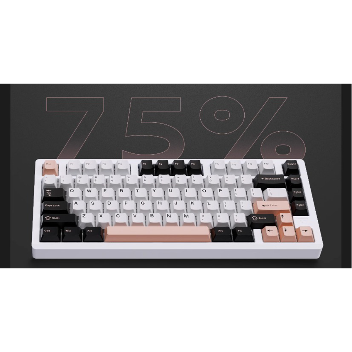 VXE75 Aluminum Gasket Structure Wireless Mechanical Keyboard (White) (Ice Berry Switch)