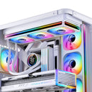 Jonsbo ZB-120W 28MM ARGB Infinity Mirror Series Fan (White)