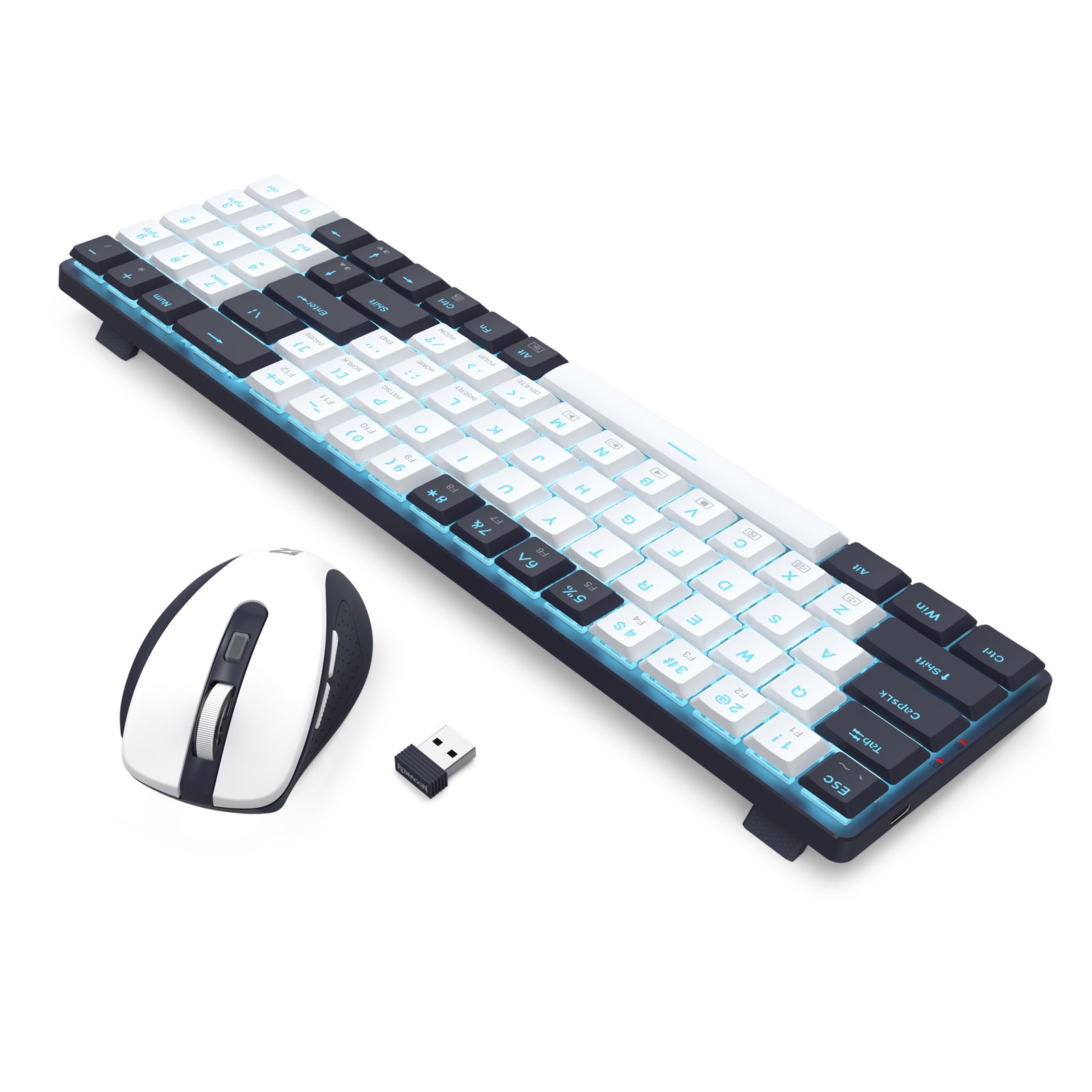 Redragon BS-8773-VB 2.4G Wireless Mechanical Keyboard & Mouse Bundle (Black)