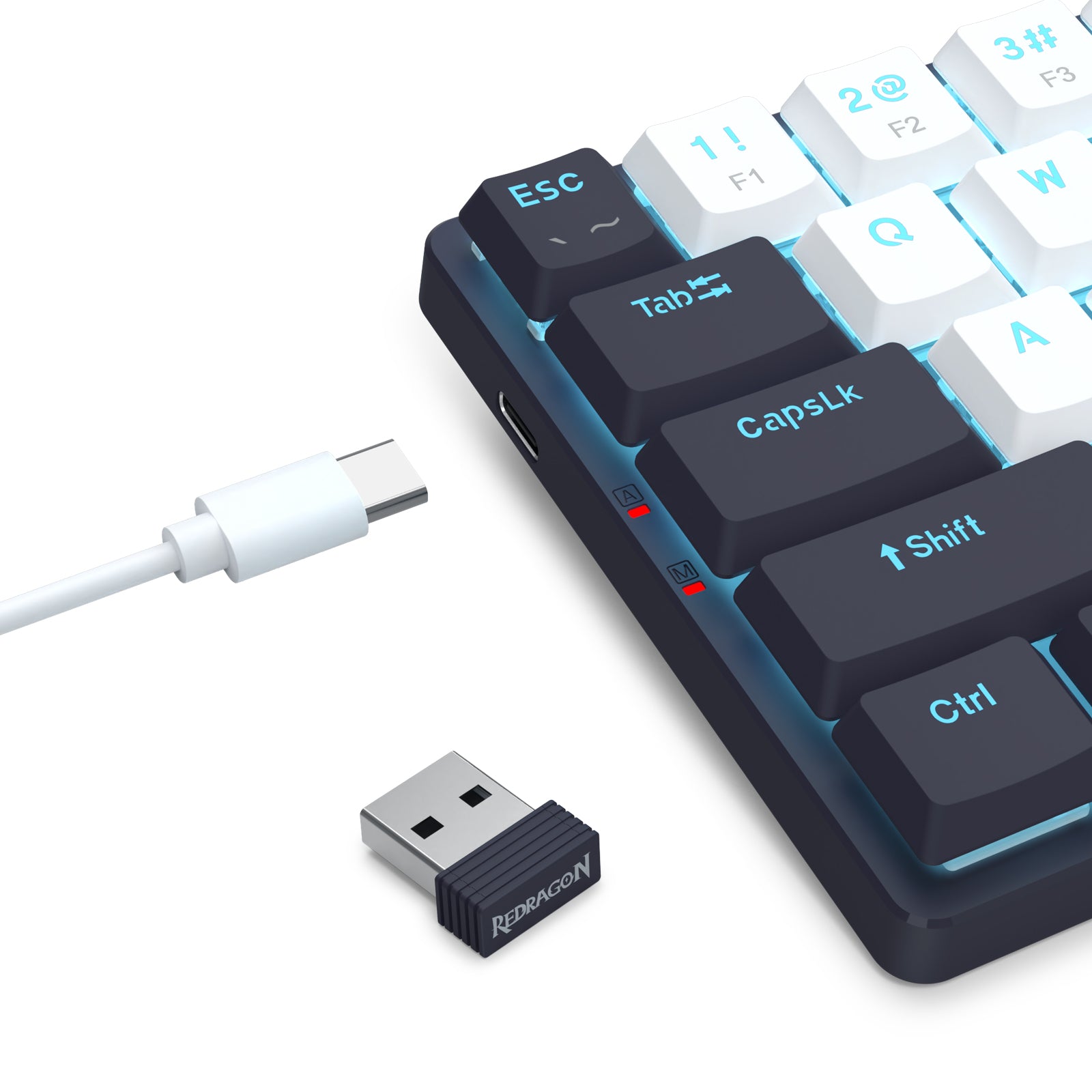 Redragon BS-8773-VB 2.4G Wireless Mechanical Keyboard & Mouse Bundle (Black)