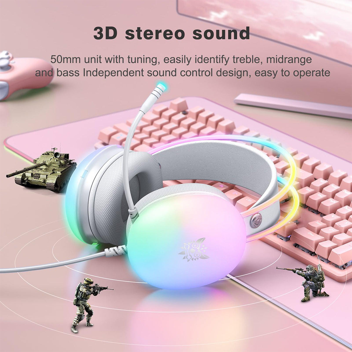 Onikuma X25 RGB Professional Gaming Headset with Noise Cancellation Microphone - DataBlitz