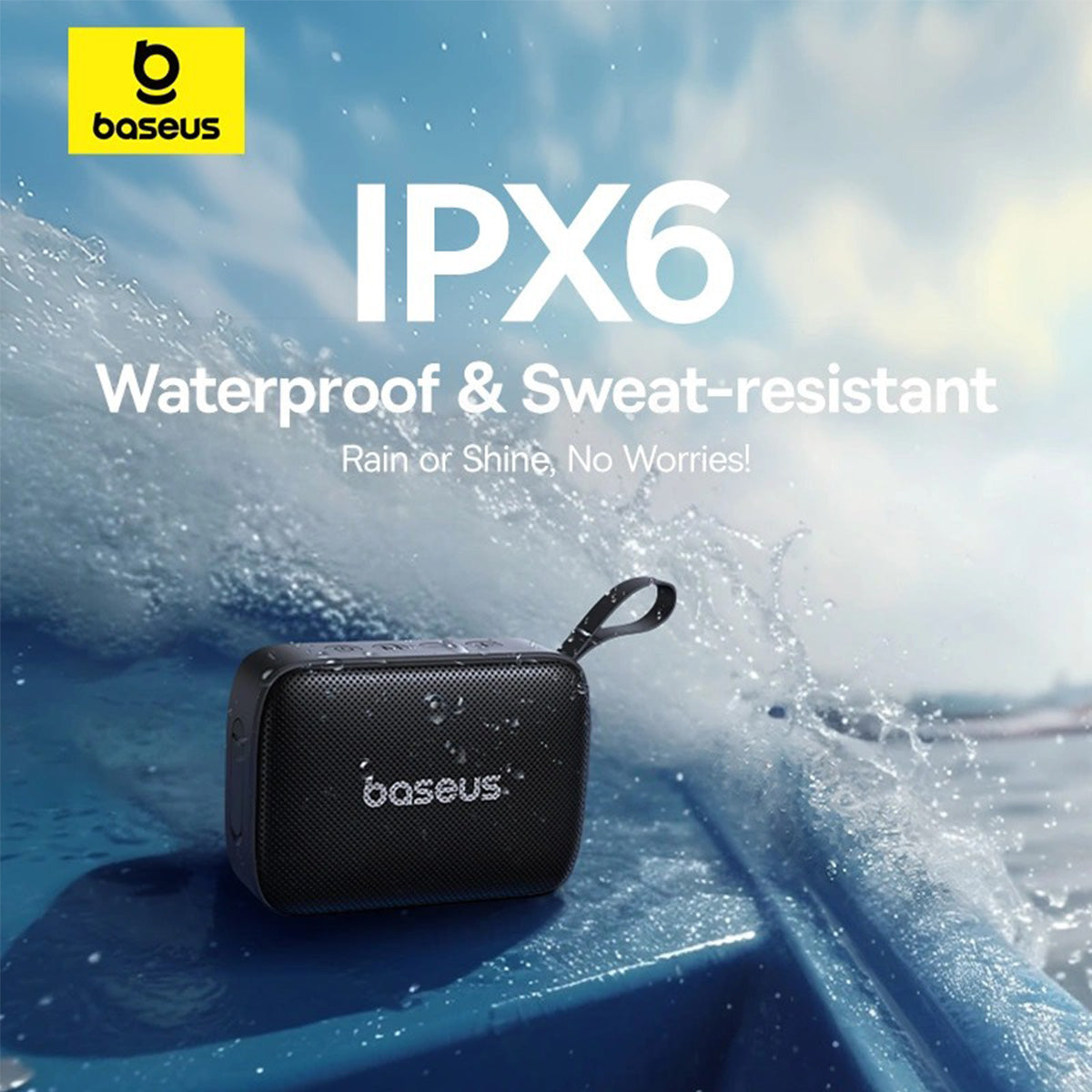 Baseus AeQur 30 Mini Portable Wireless Speaker (Cosmic Black) (A20077900123-00)