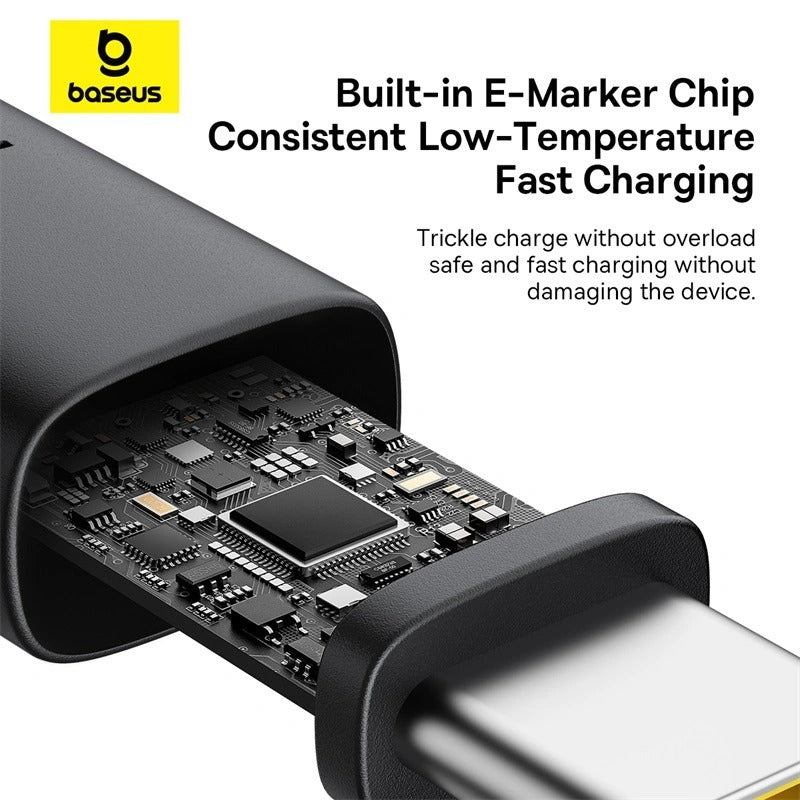 Baseus Dura Series Fast Charging Cable USB-C to USB-C 100W 2M (Gold/Black) (P10377803U01-02)