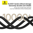 Baseus Dura Series Fast Charging Cable USB-C to USB-C 100W 2M (Gold/Black) (P10377803U01-02)