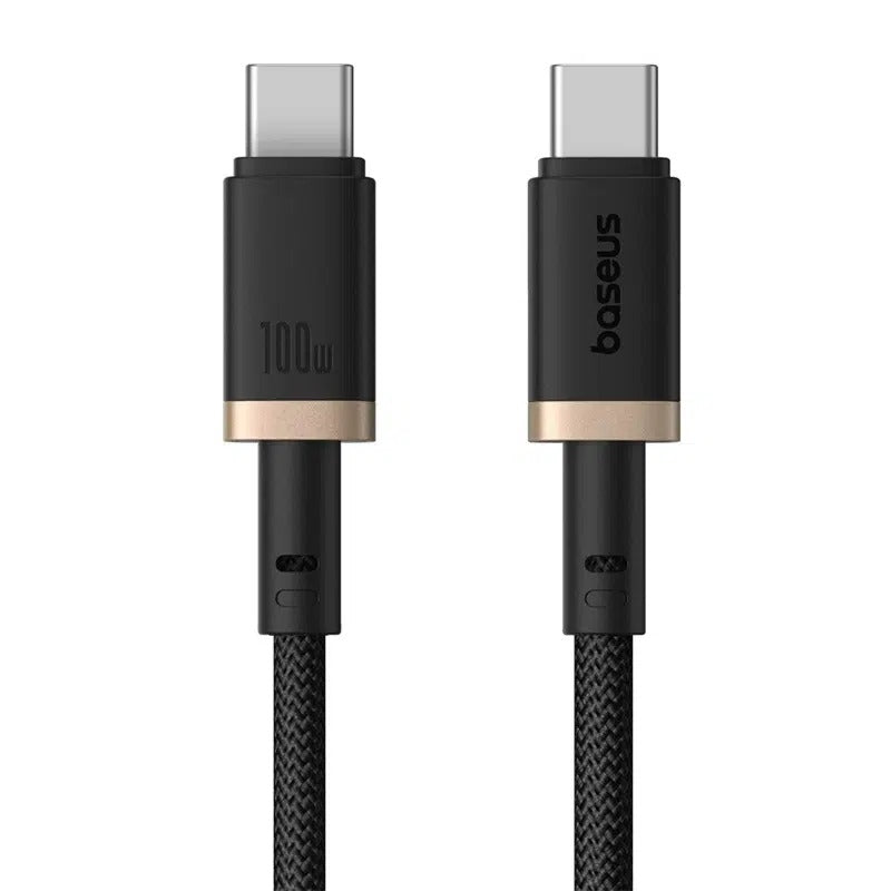 Baseus Dura Series Fast Charging Cable USB-C to USB-C 100W 2M (Gold/Black) (P10377803U01-02)