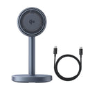 Baseus Orbit 2 Pro Air-Cooled 2-in-1 Wireless Charging Stand Qi2 20W (Space Grey) (P10273500813-00)