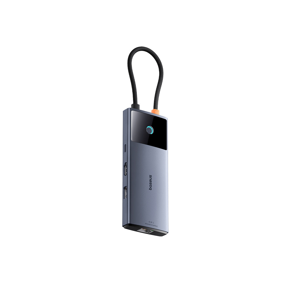 Baseus Metal Gleam Series II 6-Port Hub USB-C to HDMI 4K@60Hz + USB-C + 2xUSB-A + RJ45 + PD