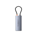 Baseus Metal Gleam Series II 6-Port Hub USB-C to HDMI 4K@60Hz + USB-C + 2xUSB-A + RJ45 + PD