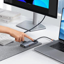 Baseus Metal Gleam Series II 6-Port Hub USB-C to HDMI 4K@60Hz + USB-C + 2xUSB-A + RJ45 + PD