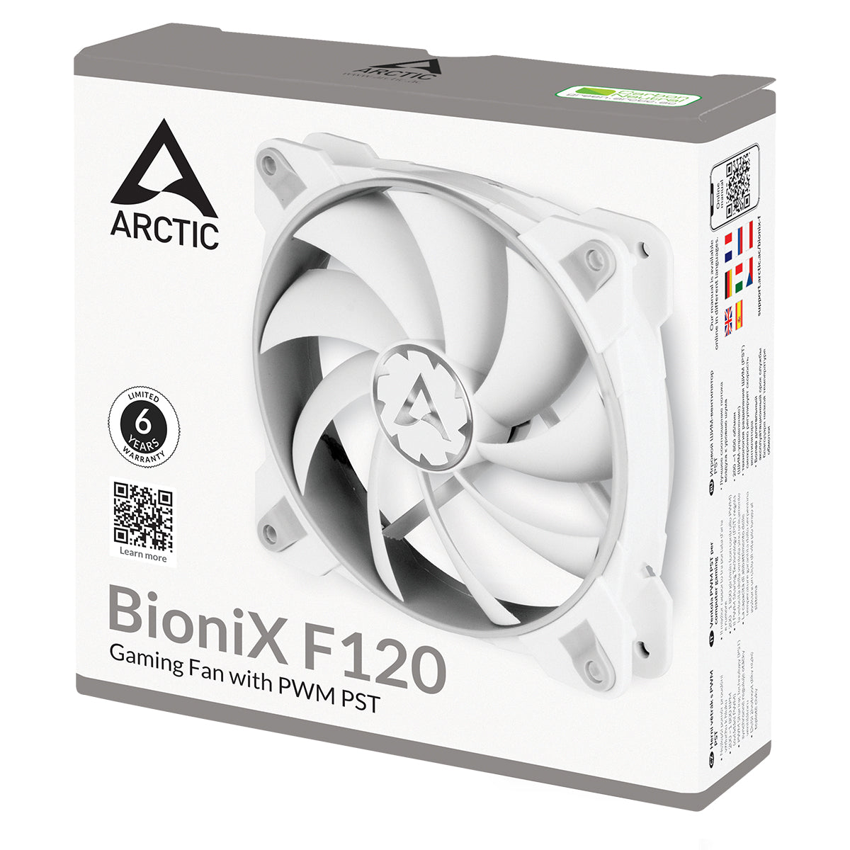 Arctic BioniX F120 120mm PWM Fan with Cable Splitter (Grey/White) (ACFAN00164A)