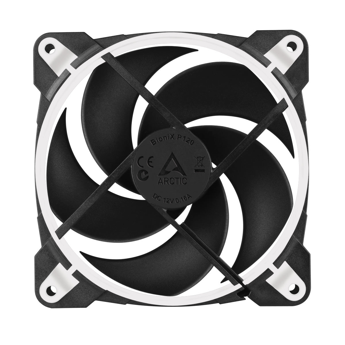 Arctic BioniX P120 120mm PWM Fan with Cable Splitter (White/Black) (ACFAN00116A)