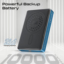 Promate Blade-10 Ultra-Compact Aluminum Crafted MagSafe Compatible Wireless Charging PowerBank