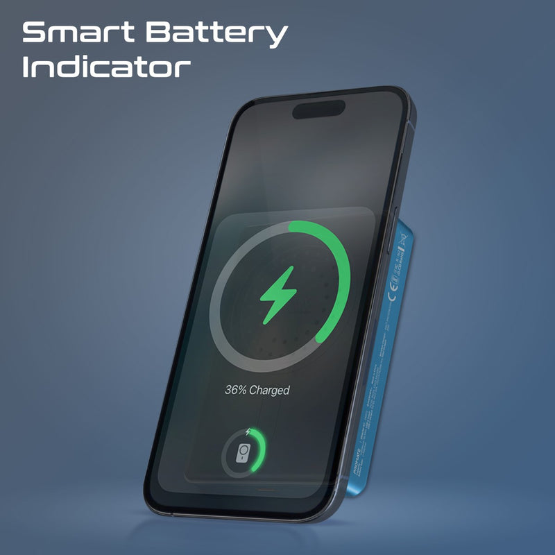 Promate Blade-10 Ultra-Compact Aluminum Crafted MagSafe Compatible Wireless Charging PowerBank