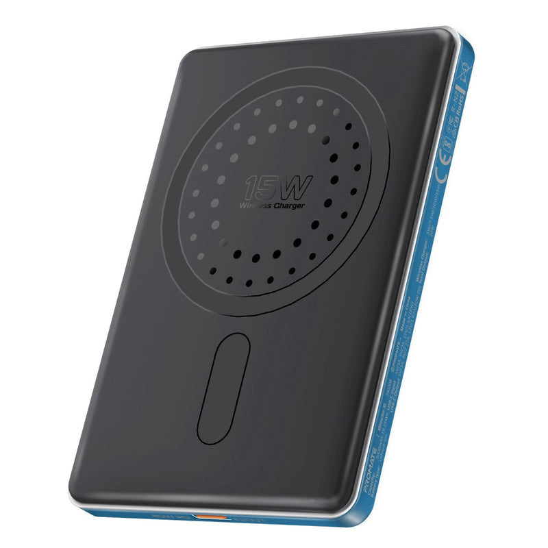 Promate Blade-5 USB-C 5000mAh Ultra-Slim Aluminum Crafted MagSafe Compatible Wireless Charging