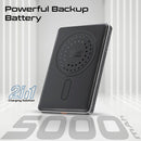 Promate Blade-5 USB-C 5000mAh Ultra-Slim Aluminum Crafted MagSafe Compatible Wireless Charging