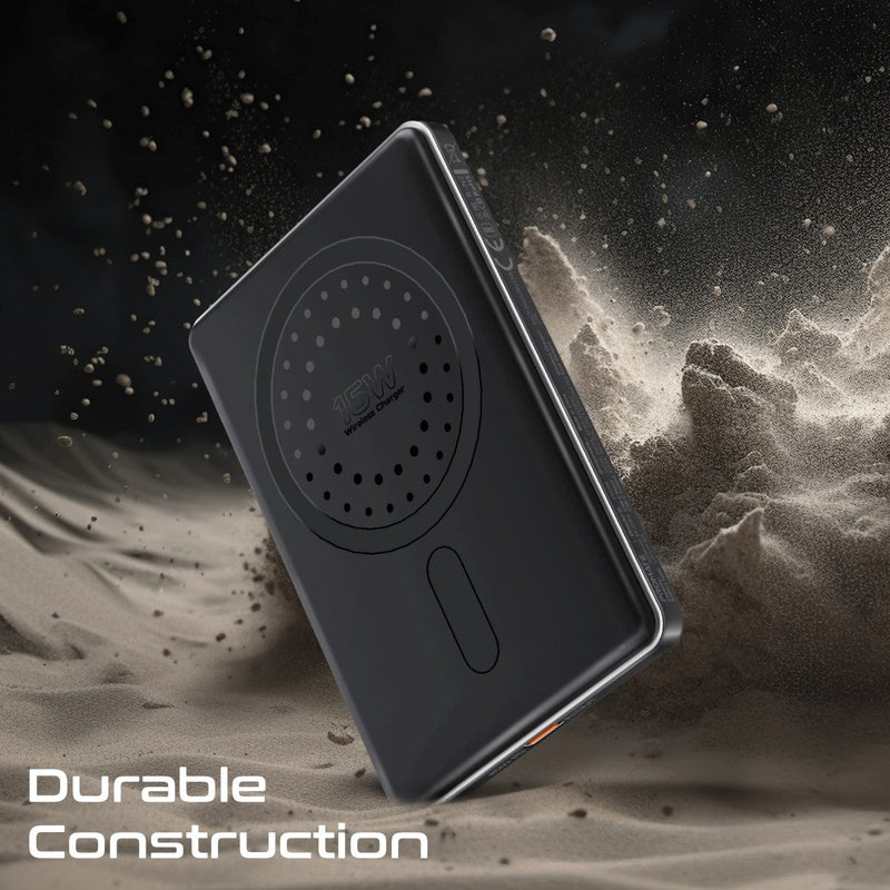 Promate Blade-5 USB-C 5000mAh Ultra-Slim Aluminum Crafted MagSafe Compatible Wireless Charging