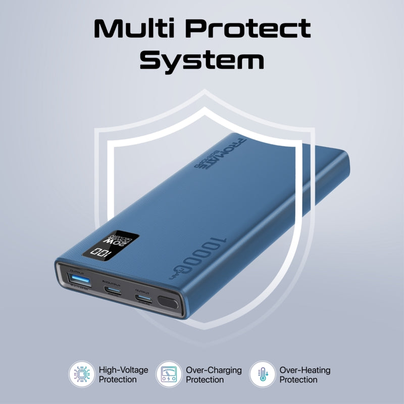Promate Bolt-10PD 10000mAh Compact Smart Charging Power Bank | DataBlitz