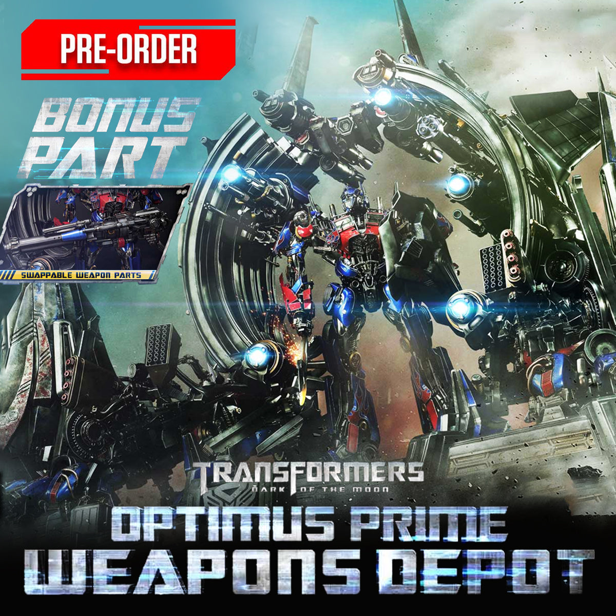 Museum Masterline Transformers: Dark of the Moon (Film) Optimus Prime Weapons Depot