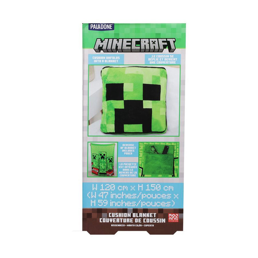 Paladone Minecraft Creeper Cushion Blanket (PP13660MCF)