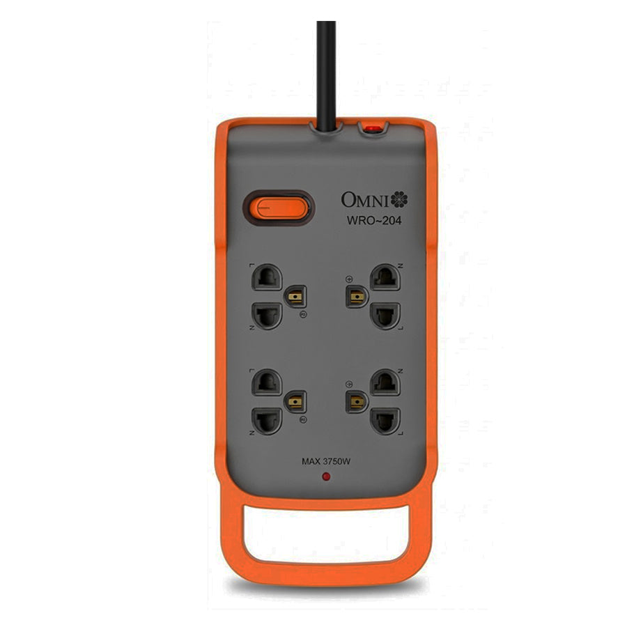 OMNI Heavy Duty 4-Gang Extension Cord - 6m (WRO-204)