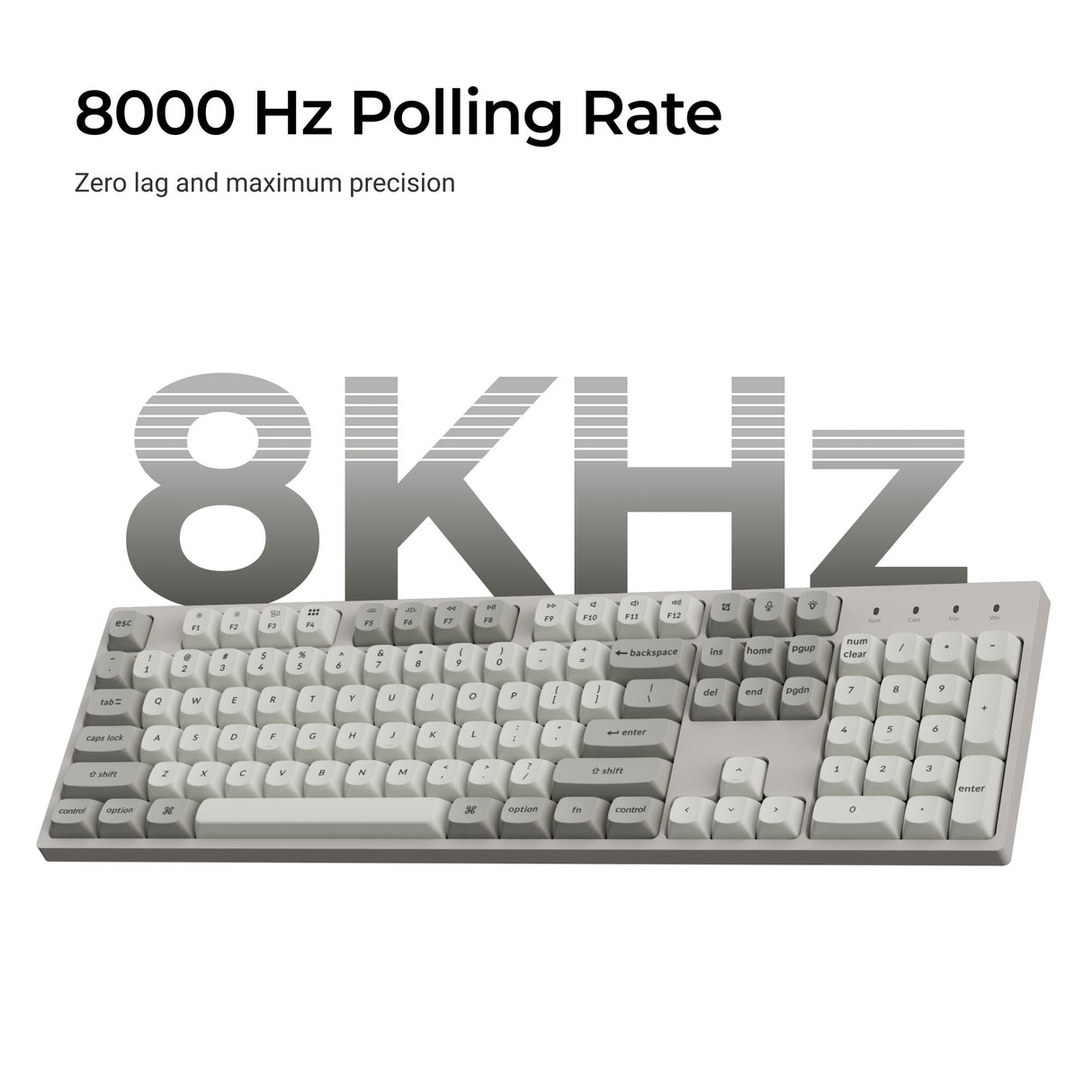 Keychron C2 Pro 8K QMK RGB Hot-Swappable Full Size Wired Custom Mechanical Keyboard
