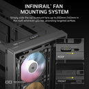 Corsair Frame 4000D RS ARGB Modular Mid-Tower PC Case (Black, White)
