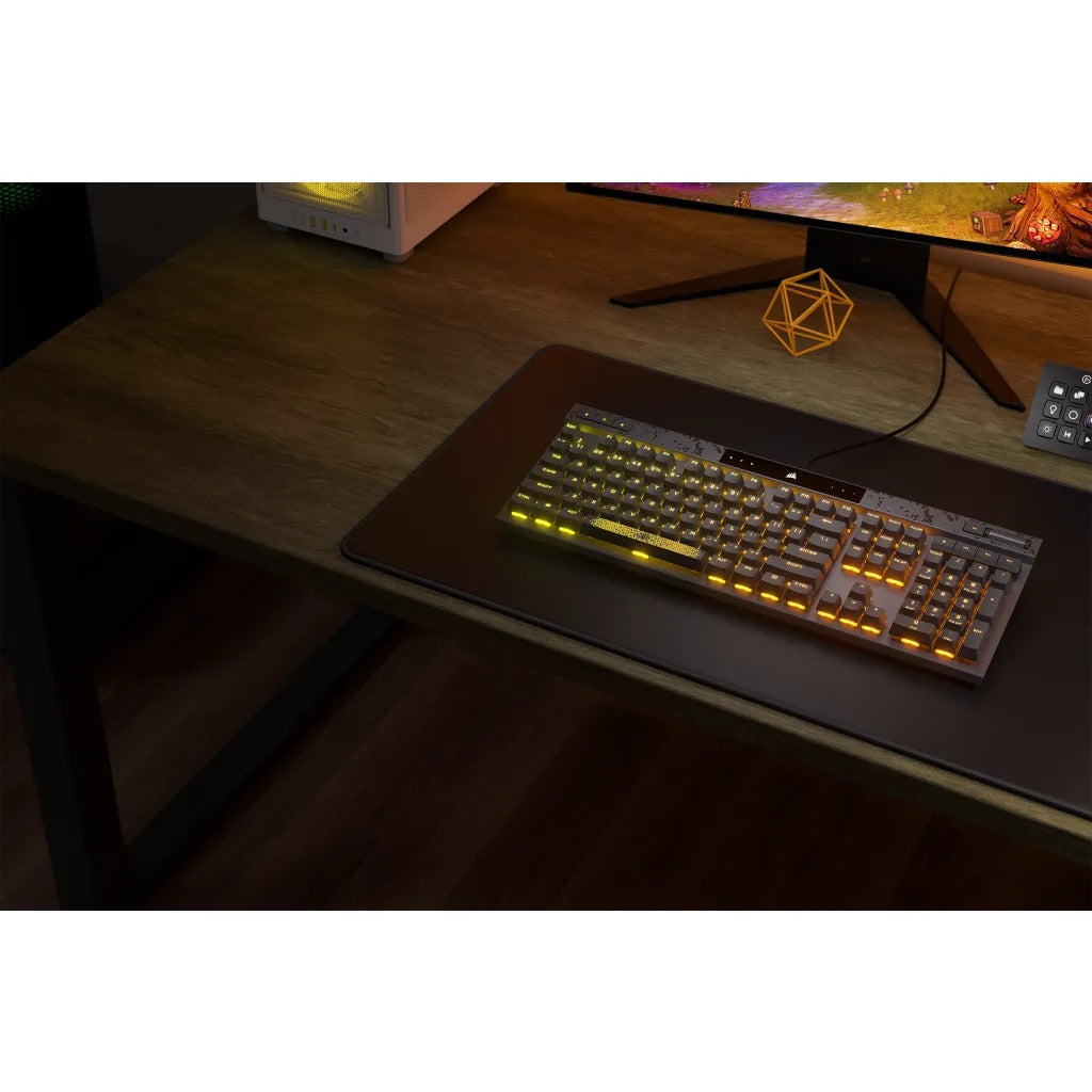 Corsair K70 Max RGB Magnetic-Mechanical Gaming Keyboard (Steel Grey) (Adjustable MGX Switches)