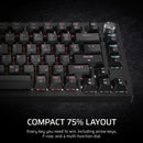 Corsair K65 Plus Wireless 75% RGB Mechanical Gaming Keyboard (MLX Fusion Tactile Switch)