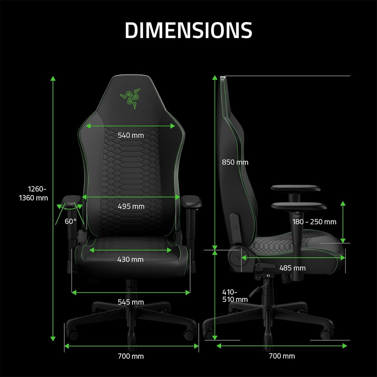 Razer Iskur V2 X NewGen Ergonomic Gaming Chair with Breathable Comfort