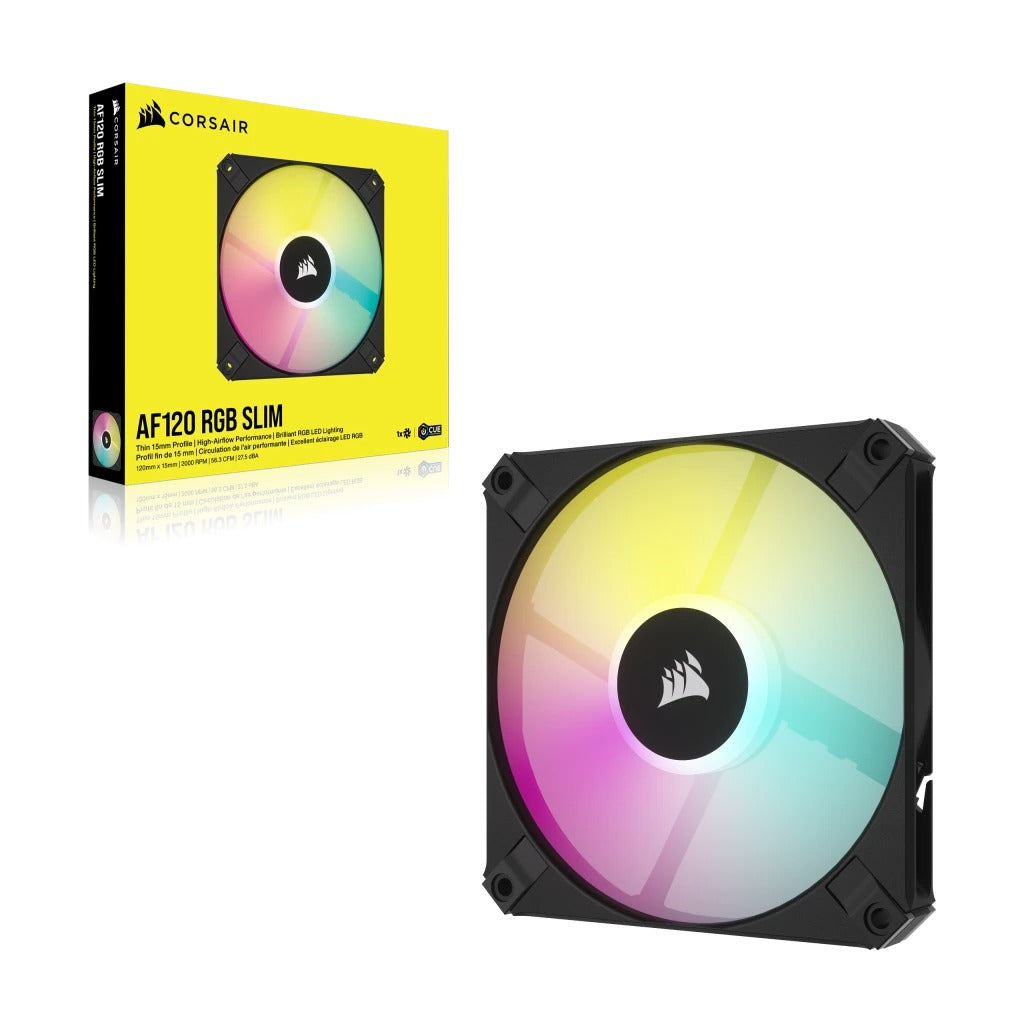 Corsair iCUE AF120 RGB Slim 120MM PWM Fluid Dynamic Bearing Fan
