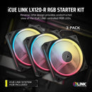 Corsair iCue Link LX120-R RGB 120mm PWM Reverse Single Expansion Fan Kit