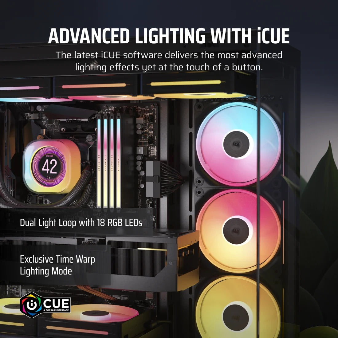 Corsair iCue Link LX120-R RGB 120mm PWM Reverse Single Expansion Fan Kit