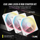 Corsair iCue Link LX120-R RGB 120mm PWM Reverse Triple Fan Kit