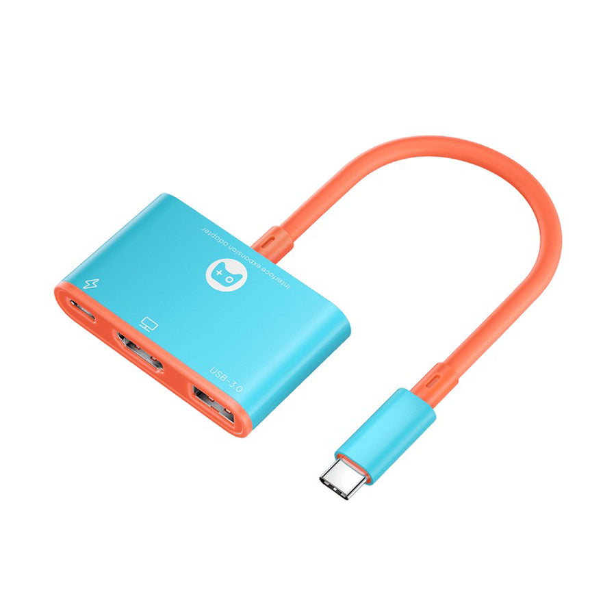 JSAUX Portable 3-in-1 TV Adapter 0.18m for Nintendo Switch 2 (Blue) (CV0087)