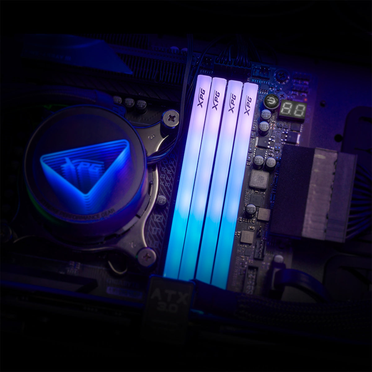 Adata XPG Lancer Blade 32GB (2x16GB) RGB DDR5 6000MT/s CL 34-38-38 1.35V Desktop Memory with Heatsink (Black, White) (AX5U6000C3416G-DTLABRBK, AX5U6000C3416G-DTLABRWH)