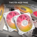 Corsair iCUE LINK TITAN 240 RX RGB AIO Liquid CPU Cooler (Black, White)