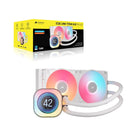 Corsair iCue Link Titan 240 RX LCD Liquid CPU Cooler (White) (CW-9061025-WW)