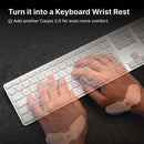 DeltaHub Carpio 2.0 Ergonomic Wrist Rest For Left-Handed (White)