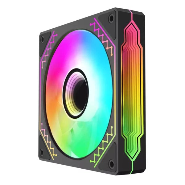 Coolman CM-03 Infinity Mirror Led A-RGB Cooling Fan (3-In-1 Pack)