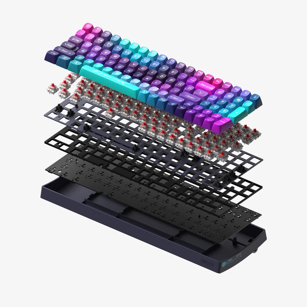 Lofree Touch 100-Keys Triple Mode Wireless Mechanical Keyboard (Cyberpunk)