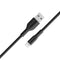 Promate XCORD-AI High Tensile Strength Data And Charge Cable For Apple Devices (Black)