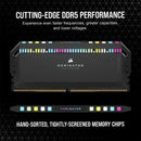 Corsair Dominator Platinum RGB 32GB (2x16GB) DDR5 DRAM 6000Mhz CL30 Memory Kit (Black) (CMT32GX5M2B6000C30)