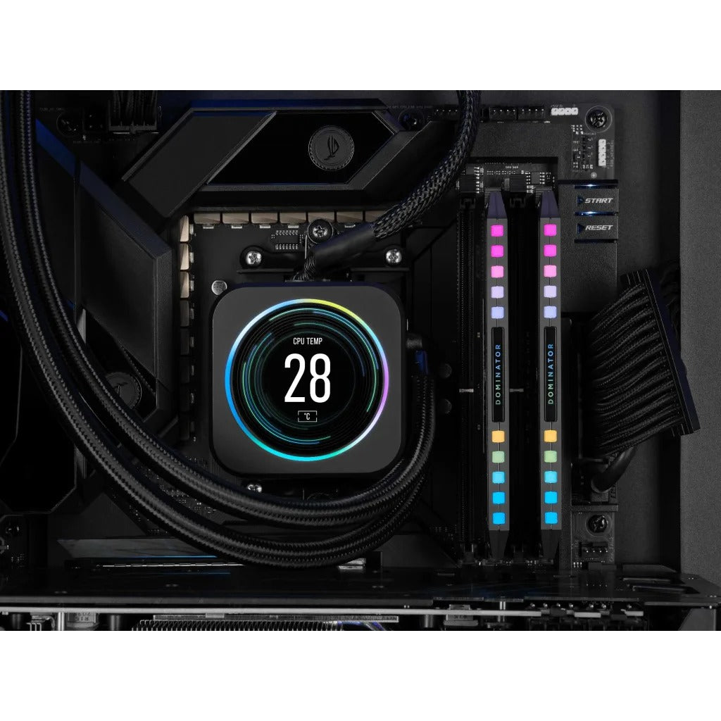 Corsair Dominator Platinum RGB 64GB (2x32GB) DDR5 DRAM 6000MHz CL30 AMD EXPO & Intel XMP Memory Kit (Grey) (CMT64GX5M2B6000Z30)