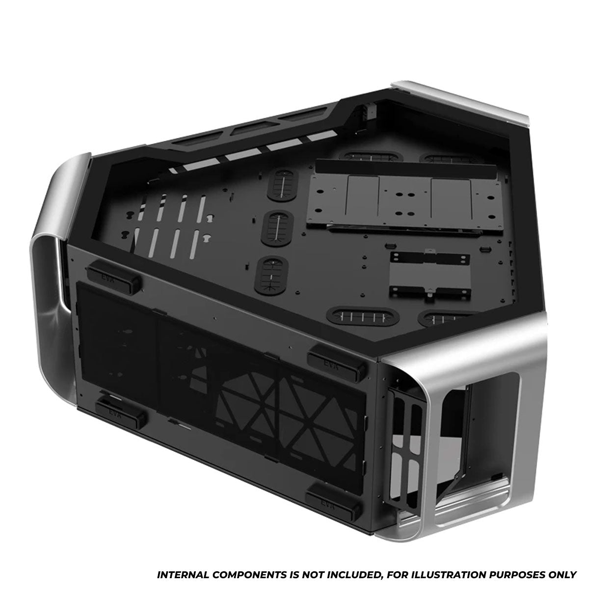 Jonsbo TR03-A Aluminum Panel ATX Equilateral Triangle Computer Case (Silver)