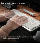 DeltaHub Carpio 2.0 Ergonomic Wrist Rest Set Left & Right Large (Black, Grey)