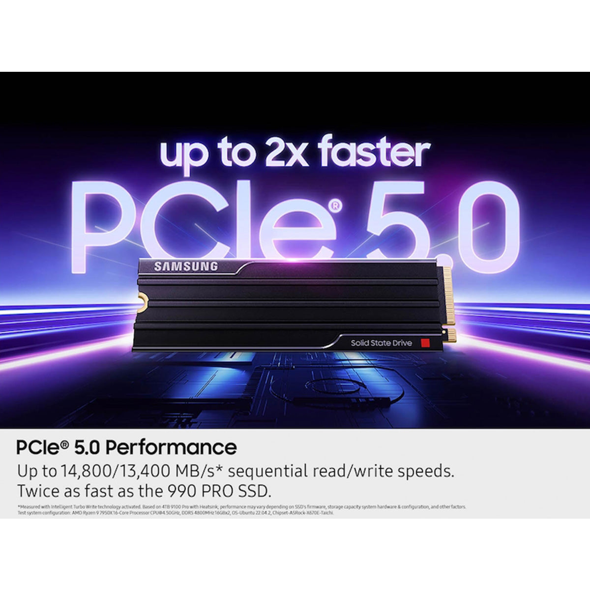 Samsung 9100 Pro PCIe 5.0 x4 NVMe M.2 SSD with Heatsink | DataBlitz