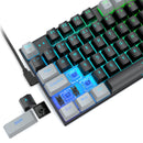 E-YOOSO Z-19 RGB 94 Keys Hot Swappable Mechanical Keyboard Black/Gray (Blue Switch)